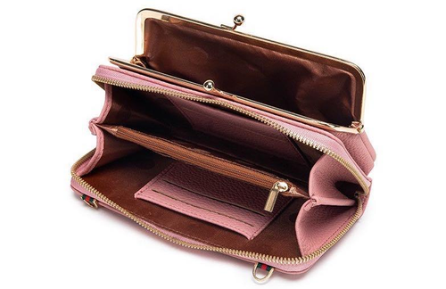 Small Capacity Embroidered Flower Phone Bag, Crossbody Clip, Wallet, Change, Small Women's Bag