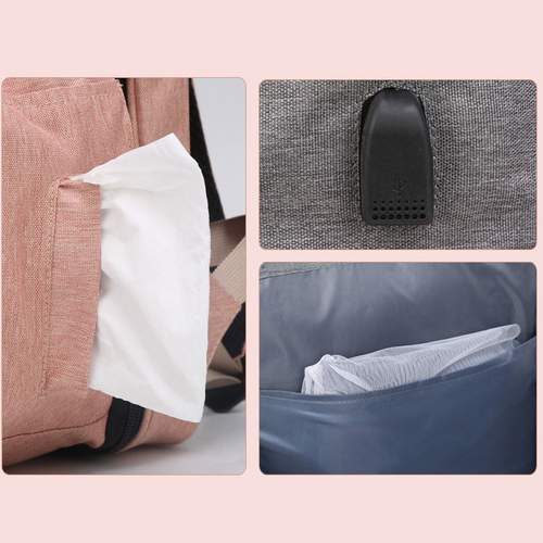 Hot Waterproof Folding Travel Maternity Nursing Backpack Handbag Stroller Nappy Diaper Bag with Bassinet