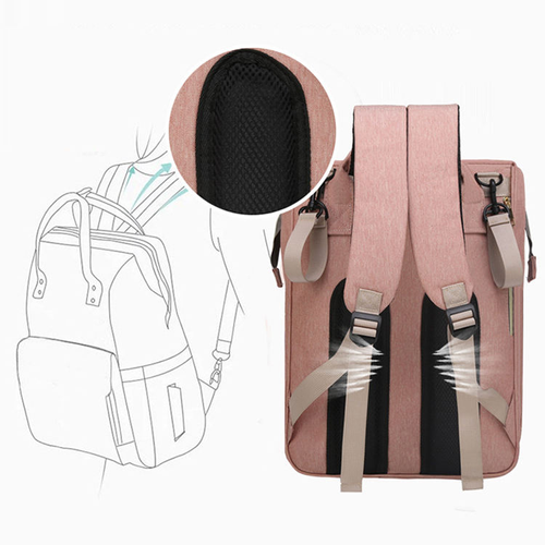 Hot Waterproof Folding Travel Maternity Nursing Backpack Handbag Stroller Nappy Diaper Bag with Bassinet