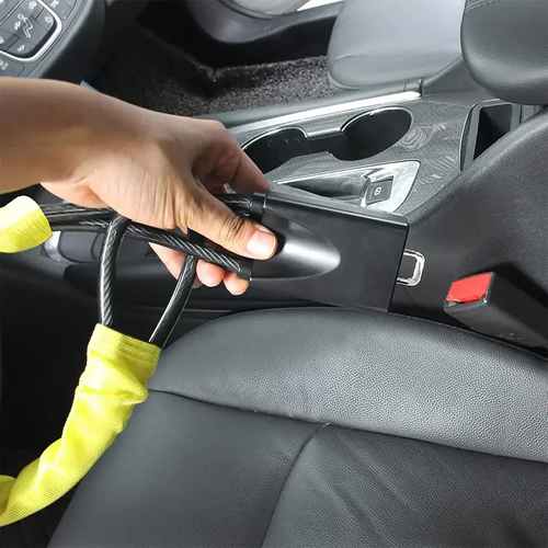 Universal Car Steering Wheel Lock Seat Lock Accessory Auto Retractable Anti Theft Device Steering Wheel Lock with 2 Key