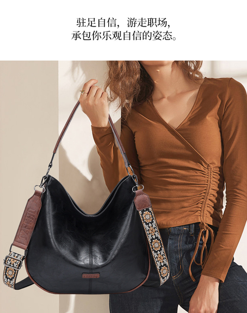 2026 New Simple Detachable Shoulder Strap ShoulderCrossbody Bag, Versatile Commuter Bag, Large Capacity Tote Bag