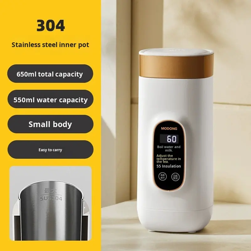 304 Stainless steel Thermos Customizable Battery - Powered Smart Vacuum Water Bottle with LED Temperature Display for Travel