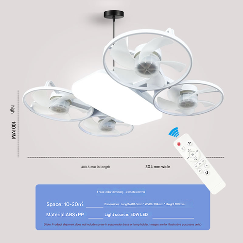 2026 New Model Screw-Base Drone Fan Light — Innovative, Creative Drone-Shaped Fan Light