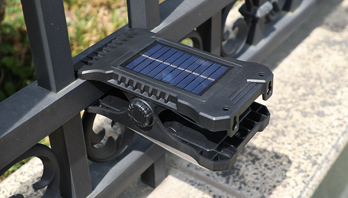 Solar Clip Lights Motion Sensor LED Security Light Umbrella Camp Tent Portable Fence Deck Wall Garage Patio Solar Lights Outdoor