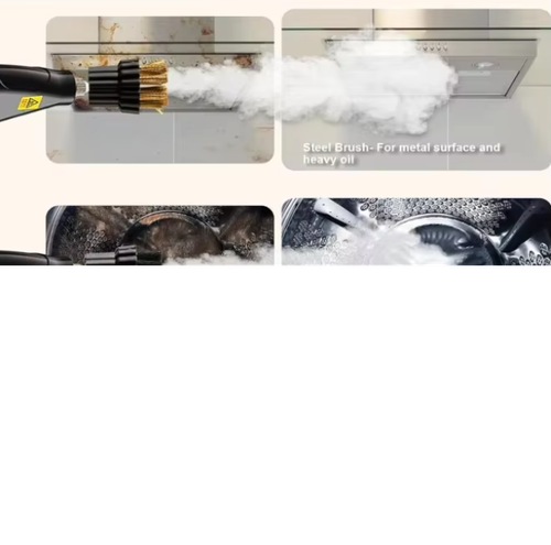 Portable High-Temperature Steam Cleaner, Large 1.2L Water Tank with Scale Suitable for Cleaning Car Interiors, Car Engines