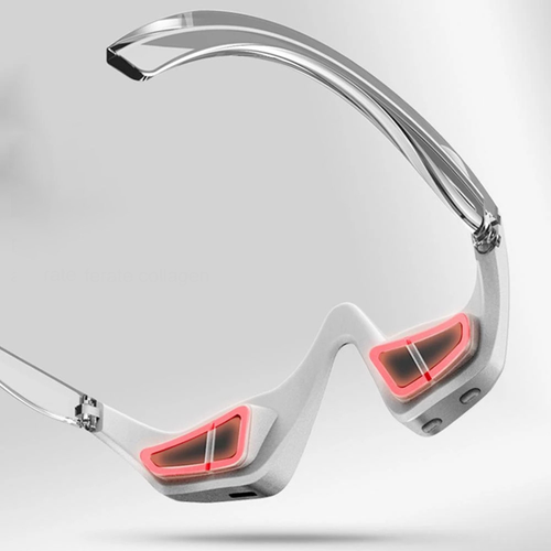 Reducing Dark Circles Eye Pods Massage Red Light Therapy Glasses Under Eye Massager for Puffiness Eye Bags with Microcurrent