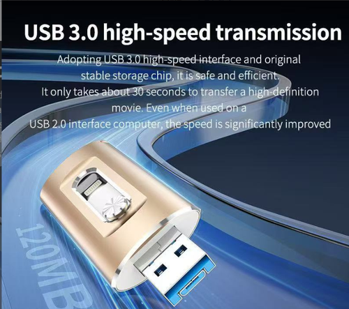 New OTG Four in one Phone USB Drive  Plastic for Phones and Computers USB 3.0 Interface 64g