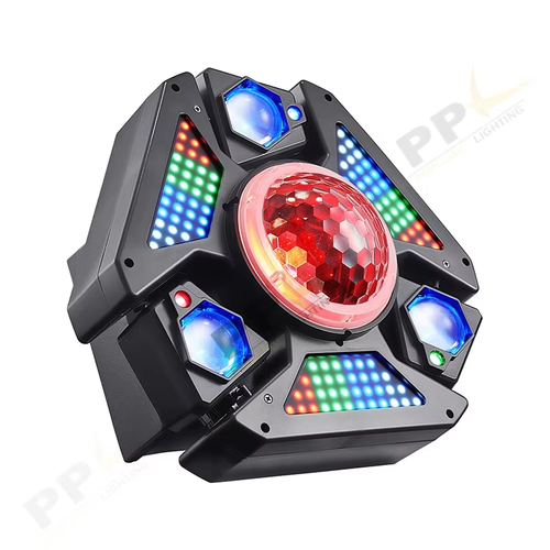 Colorful Light Effect 3arm Rotating Fantasy Effect Light 360° Dynamic RGB Atmosphere Light Party Decoration