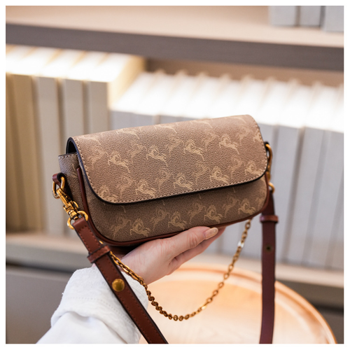 2025 New Printing Versatile Single Shoulder Handheld Underarm Bag Chain Bag High Quality Small Square Bag