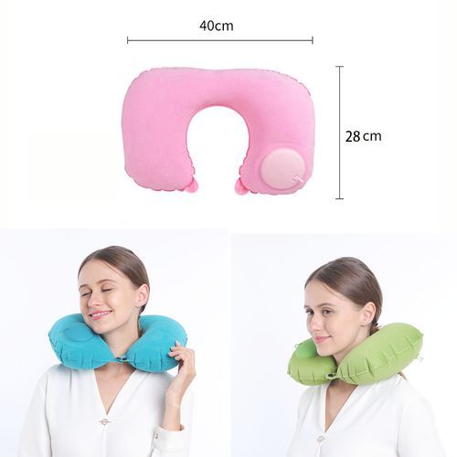 Press-type inflatable U-shaped neck support pad, specially designed for neck protection. Portable and foldable. It is the most comfortable choice for travel and work breaks.