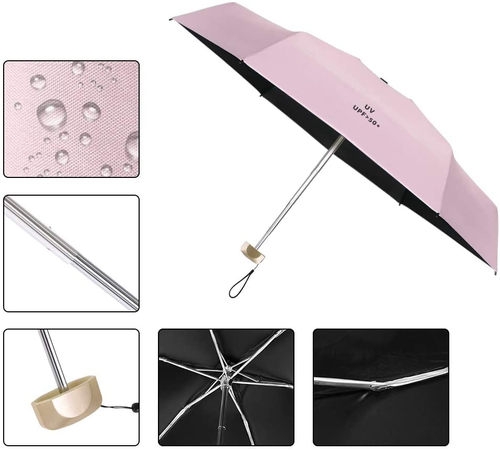 This brand-new 17-centimeter portable mini umbrella sunshade is equipped with waterproof and UV protection features, and it is also beautifully designed.