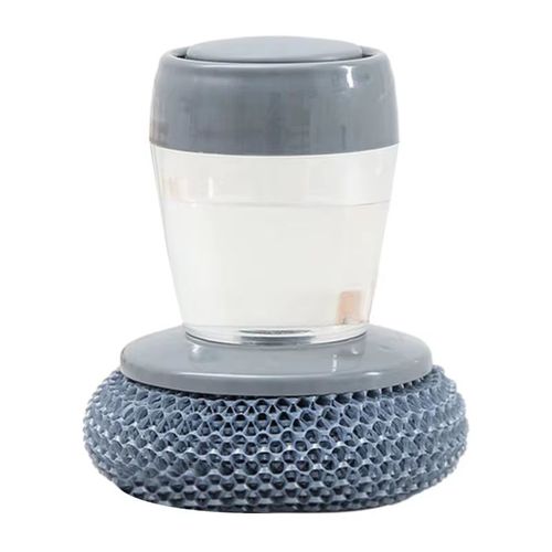 Creative kitchen pan dishwasher, can remove stains and grease. With liquid soap dispenser, stove brush. Buy one get one free, very cost-effective.