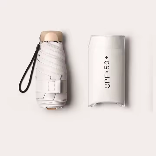 This brand-new 17-centimeter portable mini umbrella sunshade is equipped with waterproof and UV protection features, and it is also beautifully designed.
