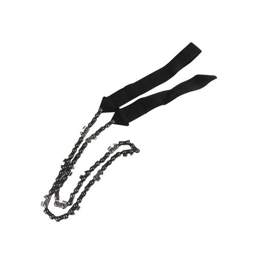 Portable Hand - Pull Chain Saw (Black), Essential for Outdoor Camping and Wilderness Survival, Manganese Steel Material, Strong and Wear - Resistant, 11 - Tooth Design, Easy and Labor - Saving