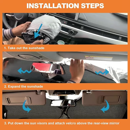 🔥Car Windshield Sun Shade Cover