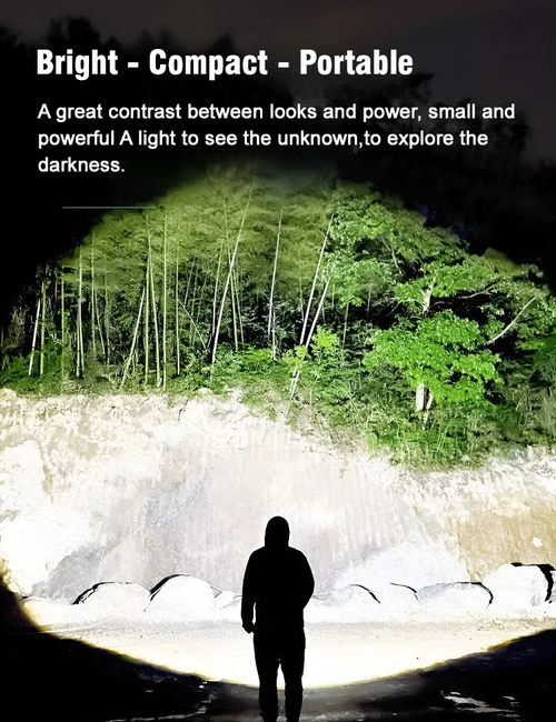 Three-eyed Monster Mini Flash Super Power Flashlight