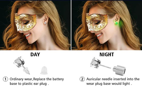 🔥🔥Stylish LED Luminous Crown Earrings