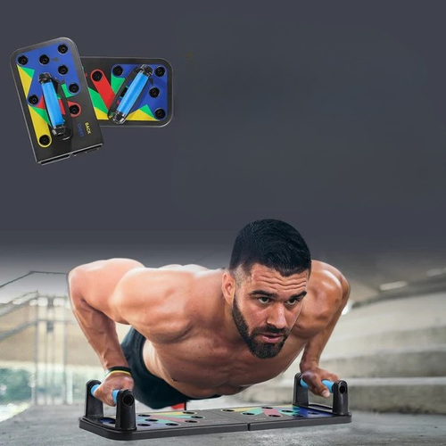 Multi-functional training board with push-up handles