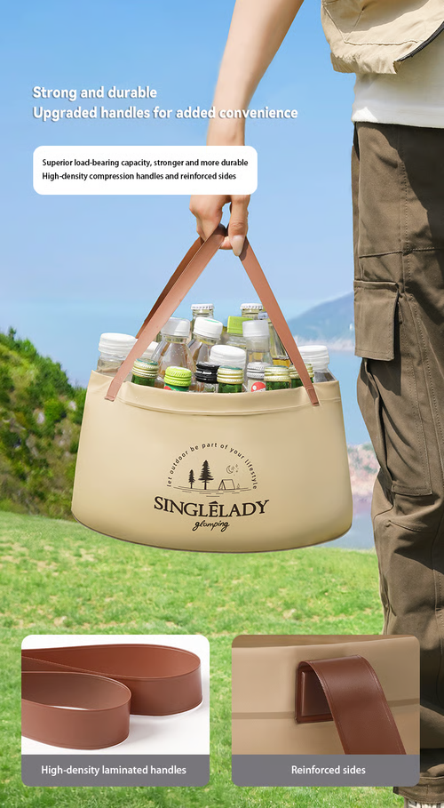 🏆Flash Sale⚡Collapsible Travel Basin – Portable Foldable Bucket for Camping, Laundry & Foot Soaks