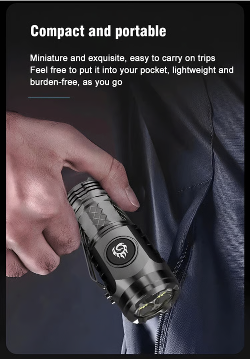 Three-eyed Monster Mini Flash Super Power Flashlight