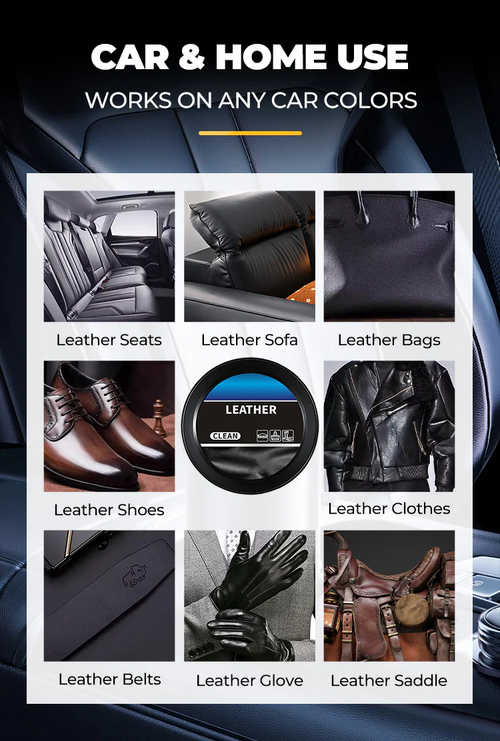 Leather Care Cleaning Cream - Deep Nourishing & UV Protection for Prolonged Leather Life