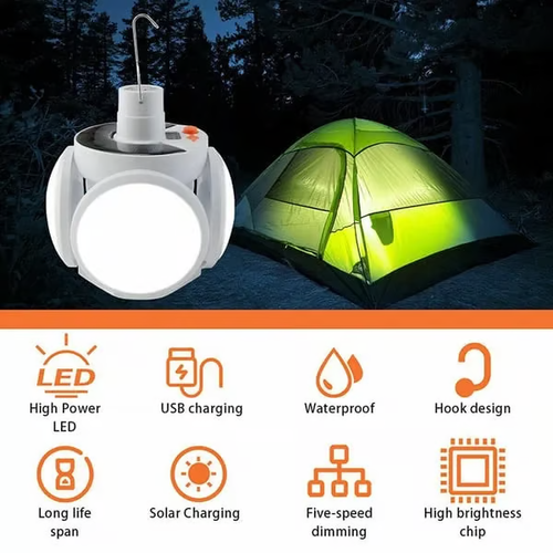 🔥2 in 1 Folding Solar Lamp