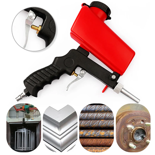 🔥HOT SALE 50%OFF✨Portable Handheld Pneumatic Sand Blaster Gun
