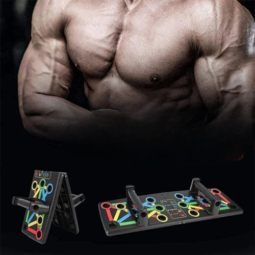 Multi-functional training board with push-up handles