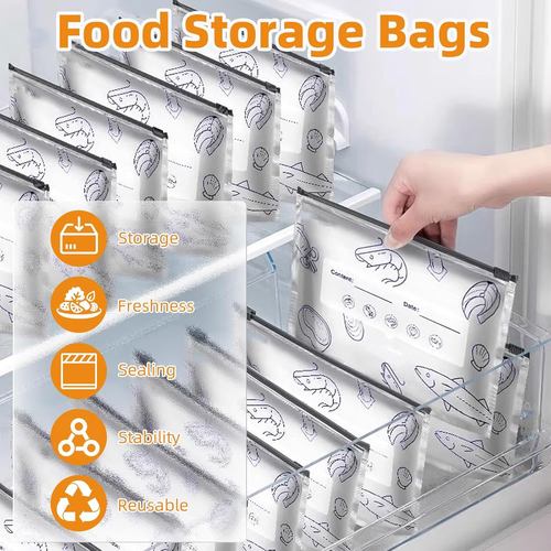 Reusable Aluminum Foil Sealable Storage Bags 🌱