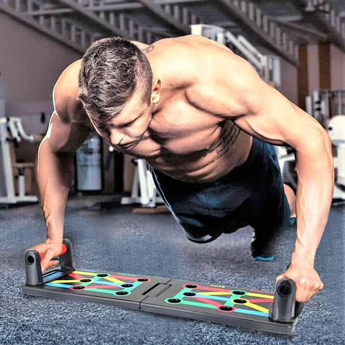 Multi-functional training board with push-up handles