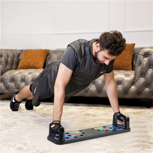 Multi-functional training board with push-up handles