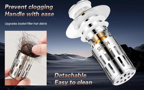🔥Universal 2-in-1 Pop-Up Drain Stopper