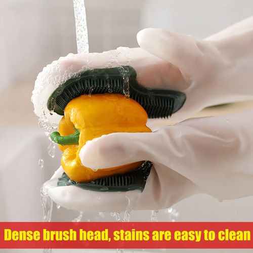 Household magic brush dishwashing gloves