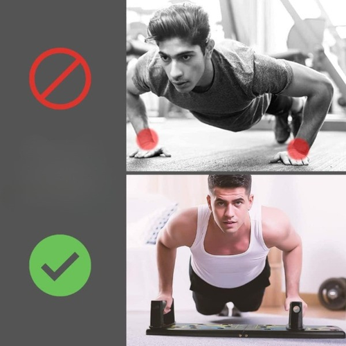 Multi-functional training board with push-up handles