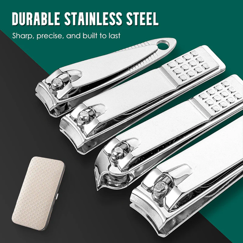 Stainless Steel Manicure Sets with PU Leather Case