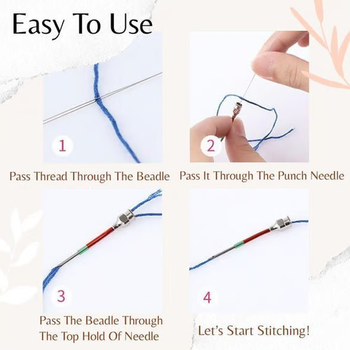 🥳🥳🥳Easy Stitch Embroidery Stitching Punch Needles Set