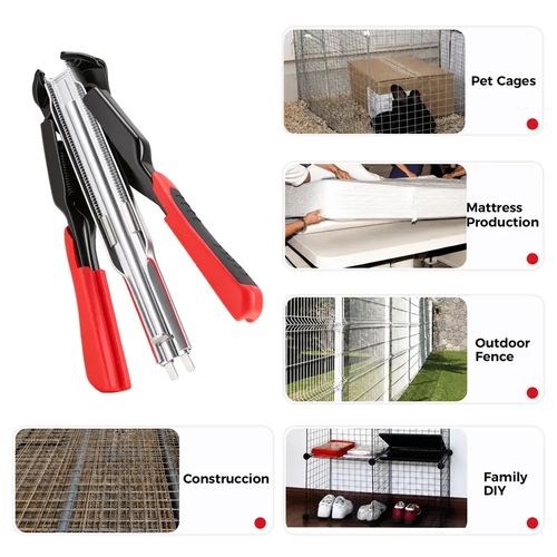 C Clips Hog Ring Pliers Kit 100 PCS