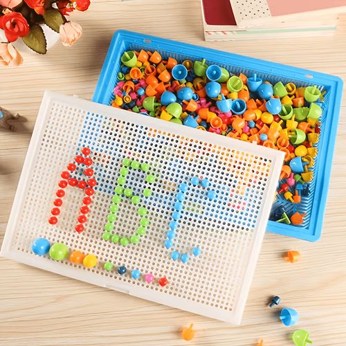 Mushroom Pegboard Toy