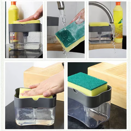 Soap Dispenser with Sponge