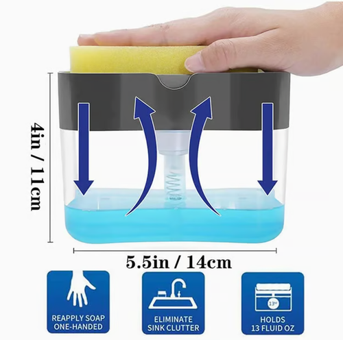 Soap Dispenser with Sponge