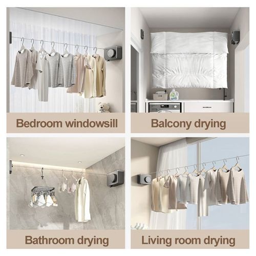 🔥🔥Limited Time Offer🔥🔥 - Retractable Indoor Steel Clothesline