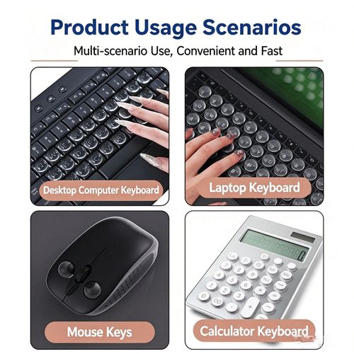Keyboard Stickers for Long Nails