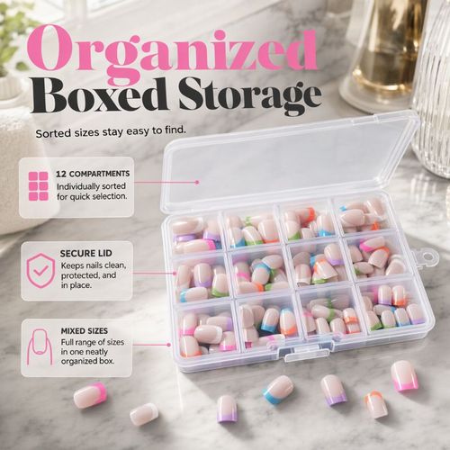 French Press-On Nails Set
