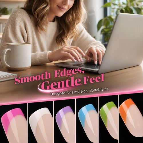 French Press-On Nails Set