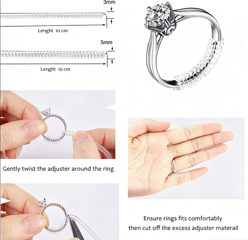 Ring size adjuster set