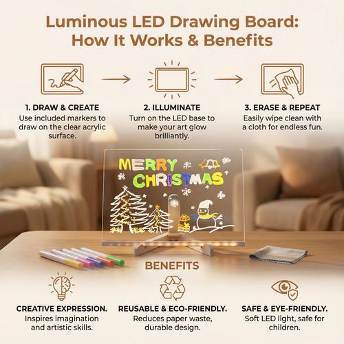 LED Writing Drawing Board
