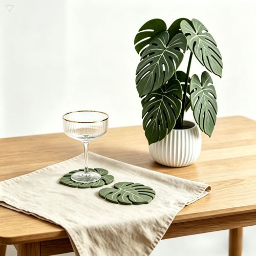 Monstera Coaster Flowerpot