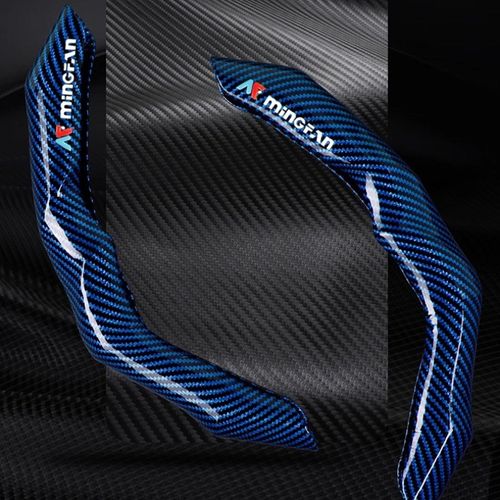 MF25 Card Type Steering Wheel Universal Carbon Fiber Pattern Steering Wheel Cover Thin Version, All-Season Non-Slip Wear-Resistant Men'S Summer Sports 5D New Style Cover