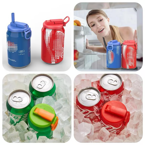 Soda Can Lids with Straw