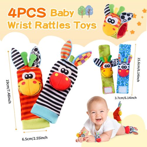 Wrist Bell Rattle Socks Set